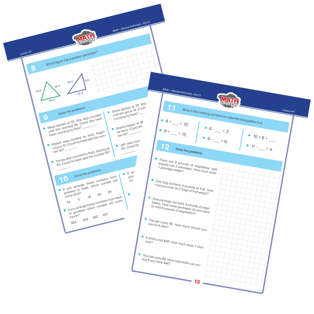 Math Workbook Grade Yo Math And Mental Arithmetic Part