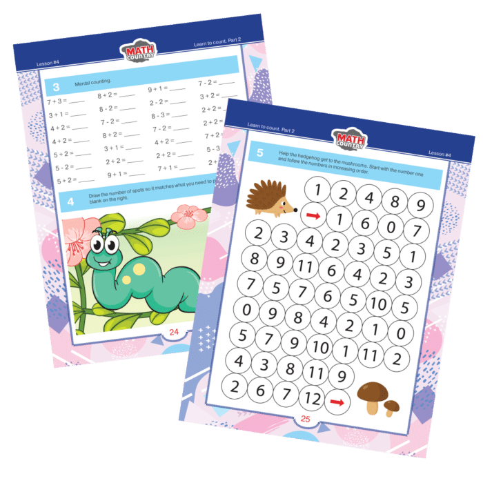 preschool math lessons counting drills puzzles