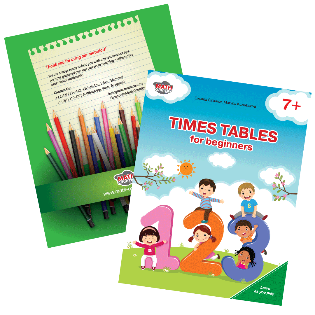 Math Workbook For Grades 2 3 Times Tables For Beginners With Word 