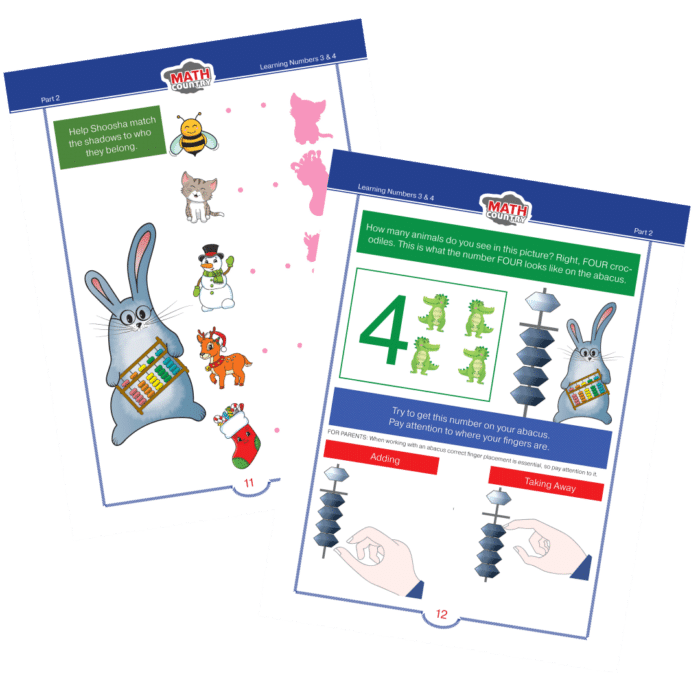 math worksheets for preschoolers find the shadow number 4 worksheet for preschool