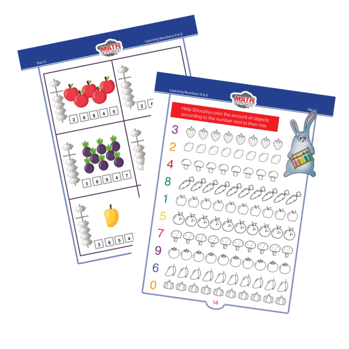 pre k math worksheets numbers coloring pages