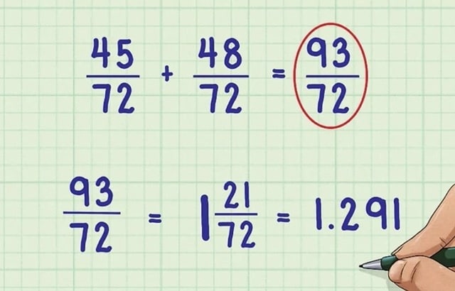 add fractions with common denominators