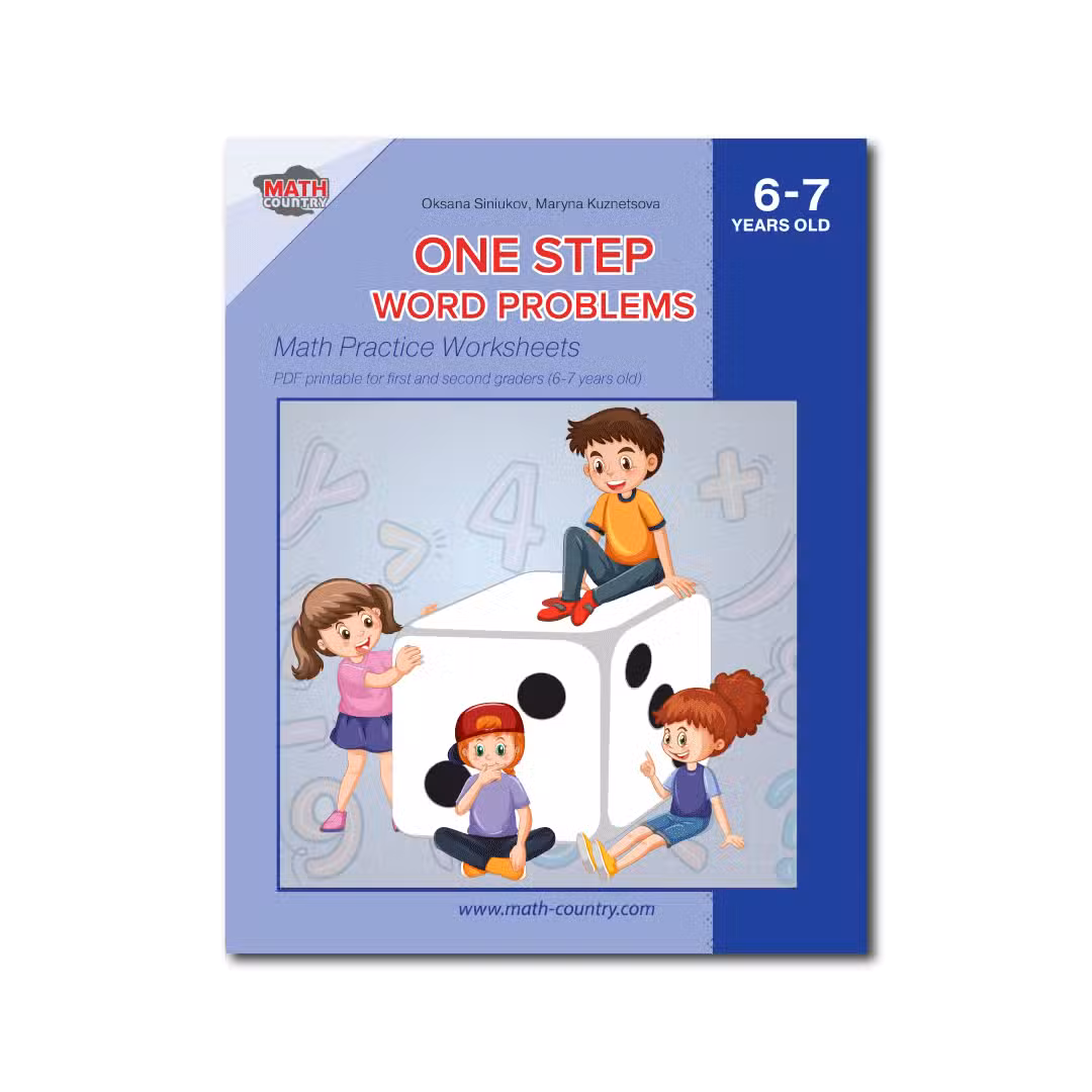 One Step Word Problems Math Practice Worksheets PDF Printable For 1st 
