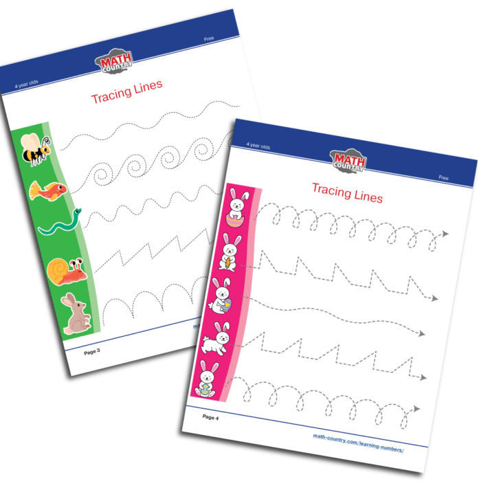 tracing lines worksheets kindergarten practice